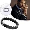 Men Hematite Bracelet 2025 New Black Beaded Stretch Jewelry Natural Hematite Stone Healing Therapy Balance Support Focus Gift