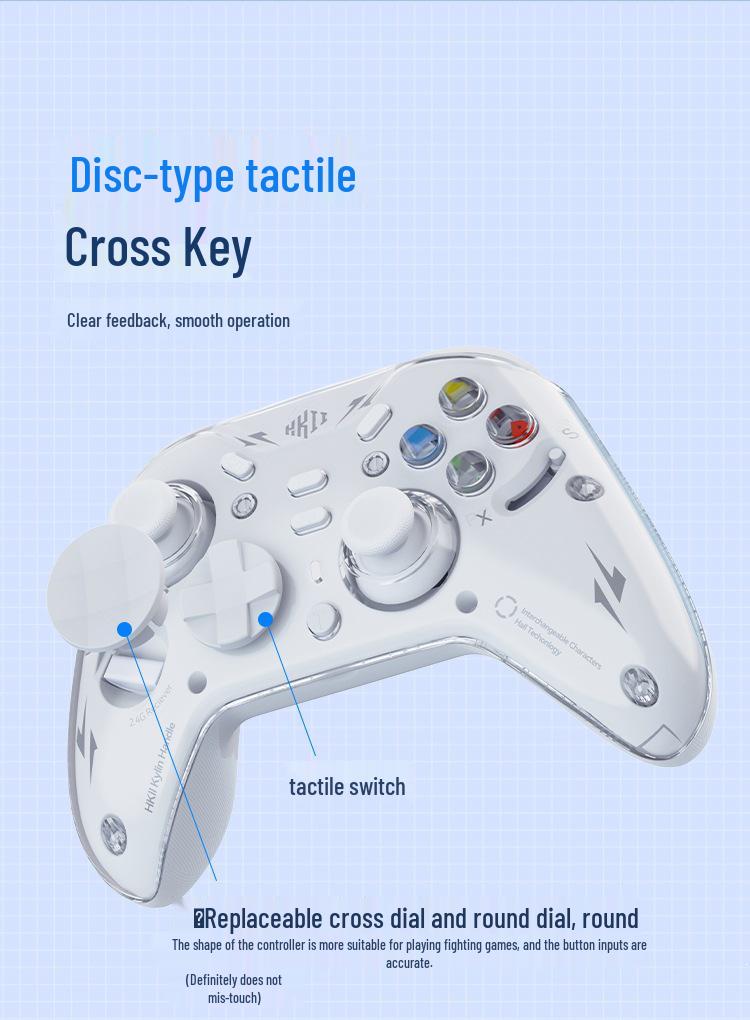 Kirin Switch Bluetooth Dual Hall Vibration Controller for PC, TV, iOS - Black Myth Wukong Edition