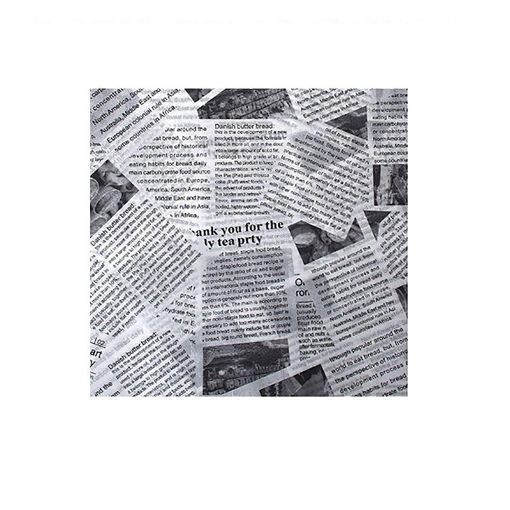 500 шт. Антипригарная, маслостойкая, вощеная бумага, водостойкая, прочная на разрыв, бумага для выпечки, простая одноразовая обертка для еды, бумага для выпечки еды