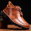 Leather Shoes for Men Casual Martin Boots Genuine Oxfords Business Leather Shoes Large Size