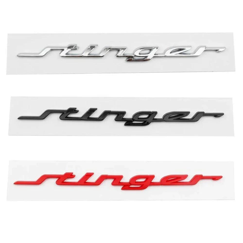 AANA1 19CM ABS for KIA Stinger Logo 2023 2016 2017 2018 2019 2020 2021 2022 Car Rear Trunk Emblem Fender Side Badge Decals Accessories