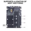 MSATA SSD Solid Disk NGFF To SATA3 External Hard Drive Enclosure Adapter M.2 Sata Protocol To Adapter Double Purpose