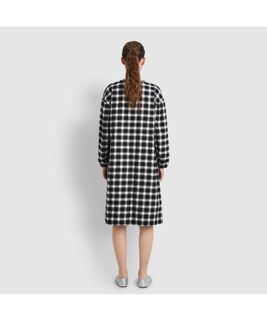 JAJU Women'S Flannel Pajama Dress_Jet Black