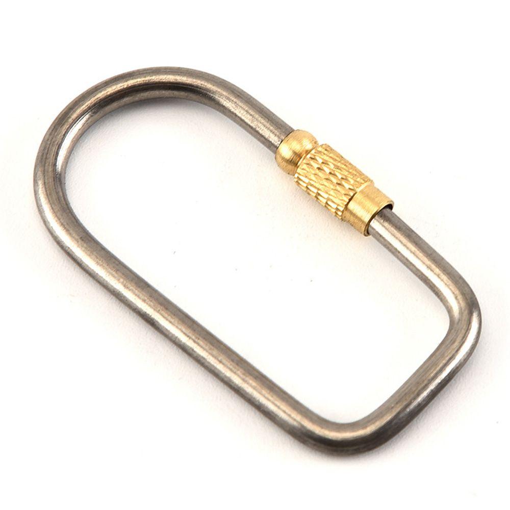 Портативная легкая подвесная пряжка для рюкзака TC4, титановый брелок для ключей, уличный карабин для кемпинга