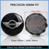 4Pcs 56MM Car Badge Emblem Wheel Center Hub Caps Rim Hubcap Cover For Mini Cooper R50 R52 R53 R55 R56 R60 R61 F54 F55 F56 F60 Clubman
