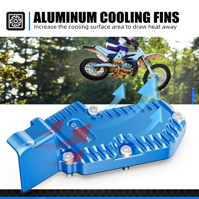 NICECNC For Yamaha YZ250 YZ 250 1999-2024 Motorcycle Aluminum Cylinder Power Valve Cover For Yamaha YZ250X YZ 250X 2016-2023