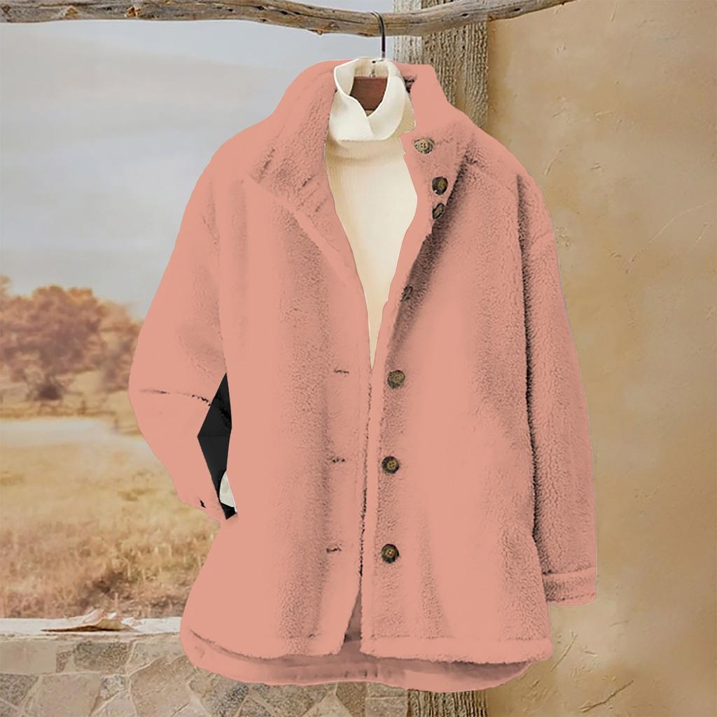 Женский однотонный повседневный свободный кардиган с длинным рукавом на пуговицах, кардиган с капюшоном, фланелевое пальто