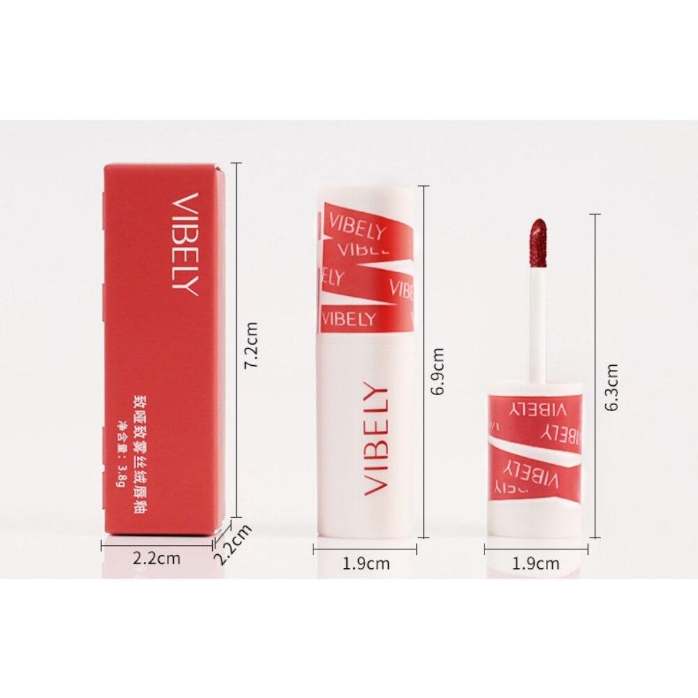 VIBELY Matte & Mist Velvet Lip Glaze Air Mist Waterproof Long Lasting White Lipstick
