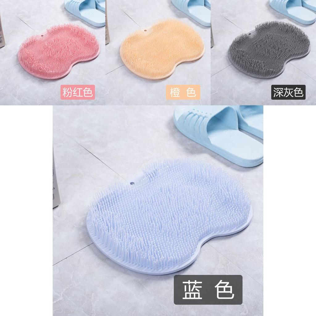 Ленивый массажер для спины и коврик для пилинга ног Многофункциональный коврик для купания и массажа ног с противоскользящим дизайном Розовый/голубой/оранжевый/темно-серый