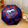 Автоматический 3-складной зонт Ipswich Town 8-реберный ветрозащитный складной зонт Защита от солнца и дождя Для путешествий на открытом воздухе Ежедневное использование