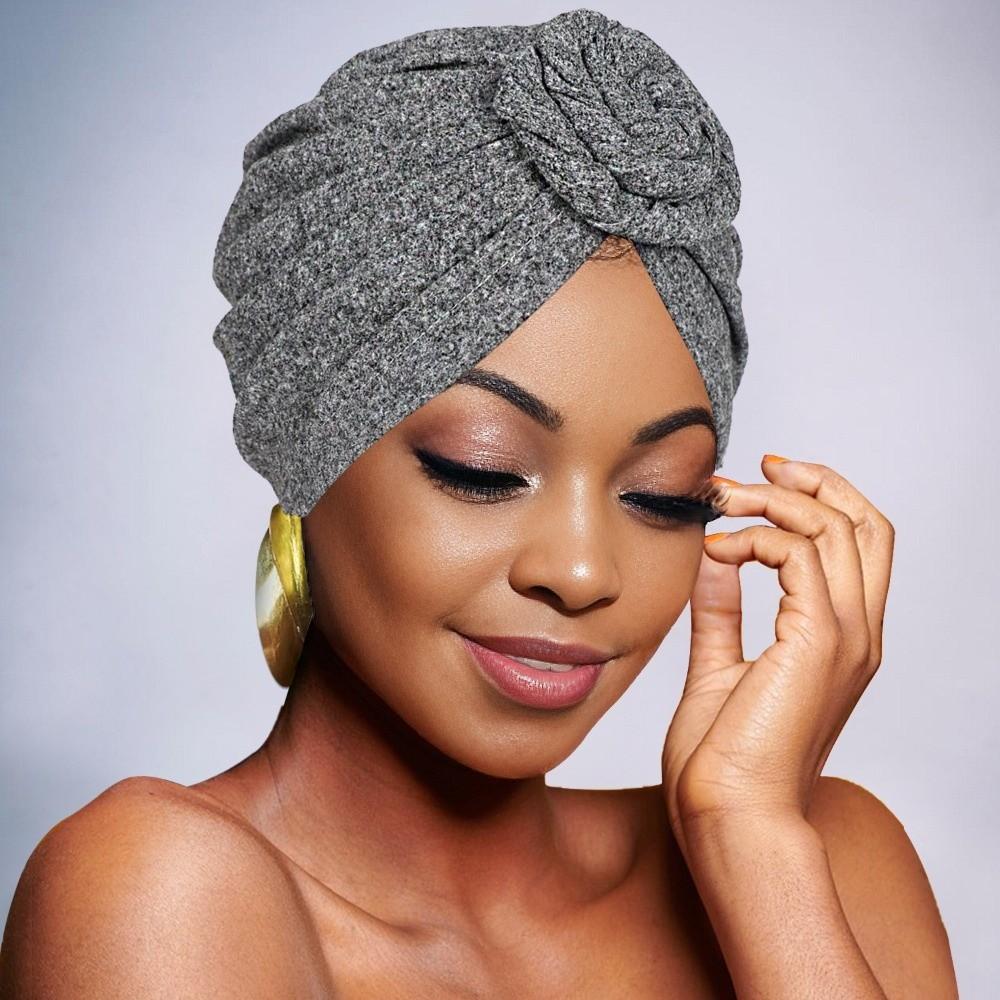 Elastic Twist Knot Turban Hat Wrap Style Cancer Chemo Hat Fashion Hijab Caps Women Headwear