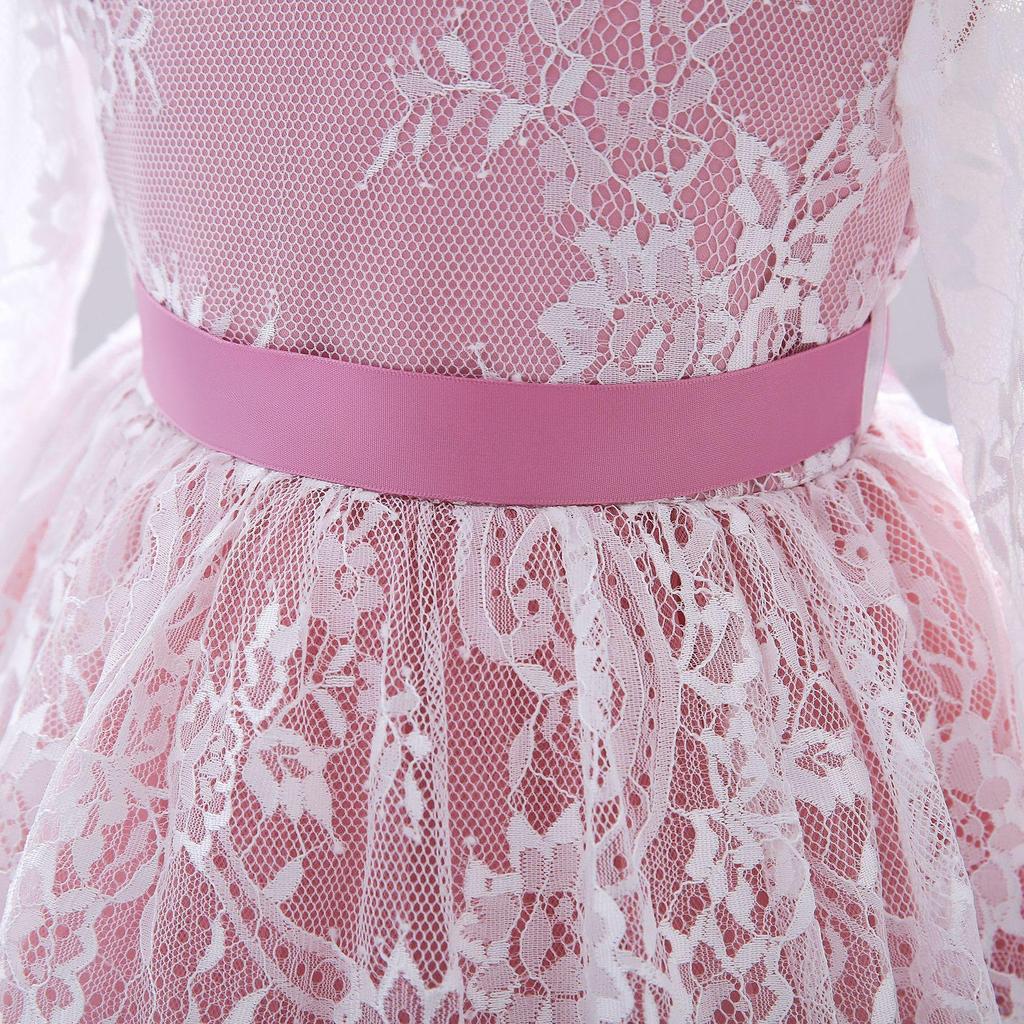 Платье подружки невесты с большим бантом для девочек на крестины 1 года, платье принцессы на день рождения, костюм, вечернее свадебное платье с короткими рукавами