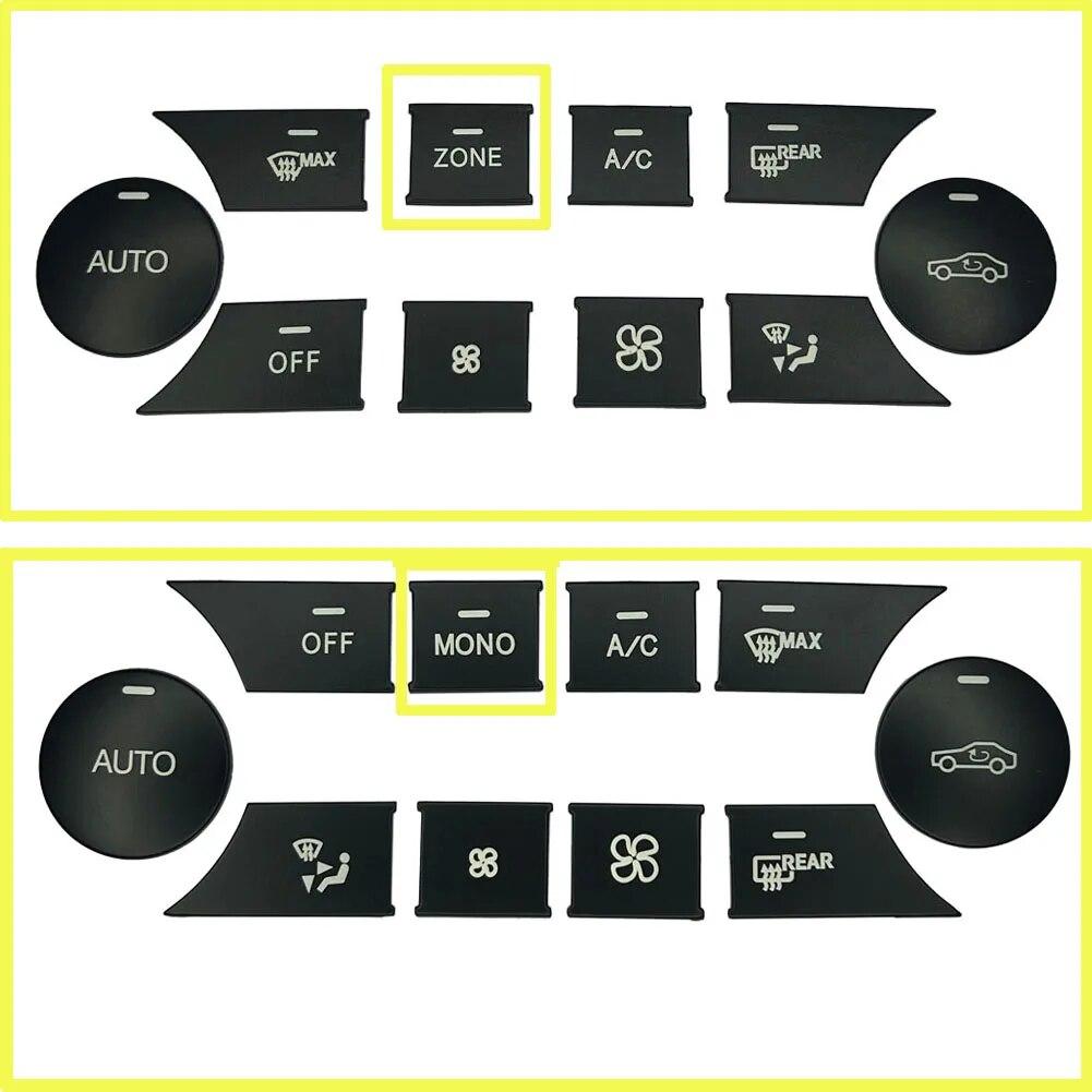 Центральная консоль автомобиля, панель кондиционера, кнопка, наклейка с блестками, отделка для Mercedes Benz C Class W204 GLK X204 CLS ML GLE Class