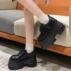 Height-increasing Platform Small Leather Shoes Women's 2025 Spring New Versatile Retro British Style Skirt Mary Jane Love Single Shoes