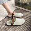 Женская обувь 2025 Весна Осень Мода Новый Стиль Дышащие Сетчатые Полые Сандалии Удобная Нескользящая Винтажная Повседневная Обувь