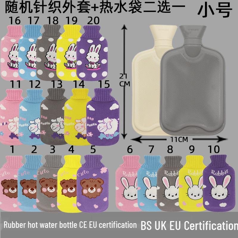 Explosion-Proof Hot Water Bottle: Rubber Design for Stomach and Feet, Long-Lasting Warmth