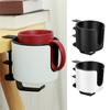AD23-Desk Cup Holder Table Universal Adjustable Pgraded Arm Clamp Nonslip Storage Rack Clip On Coffee Bottles With Hook