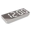 Digital Alarm Clock Temperature Display LED Mirror Electronic Clocks for Home Bedroom Decoration White