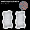 1Pcs Plastic Stepping Stone Paver Waves Shaped Walkway Brick Mold  For Lawn Patio Yard Garden