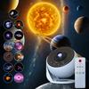 Galaxy Star Projector Night Light 360° Rotation HD Indoor Projection Lamp 13 In 1 Planetarium Projector for Bedroom with White Noise