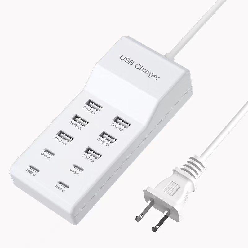 50-ваттная многопортовая зарядная станция USB-C на 10 портов