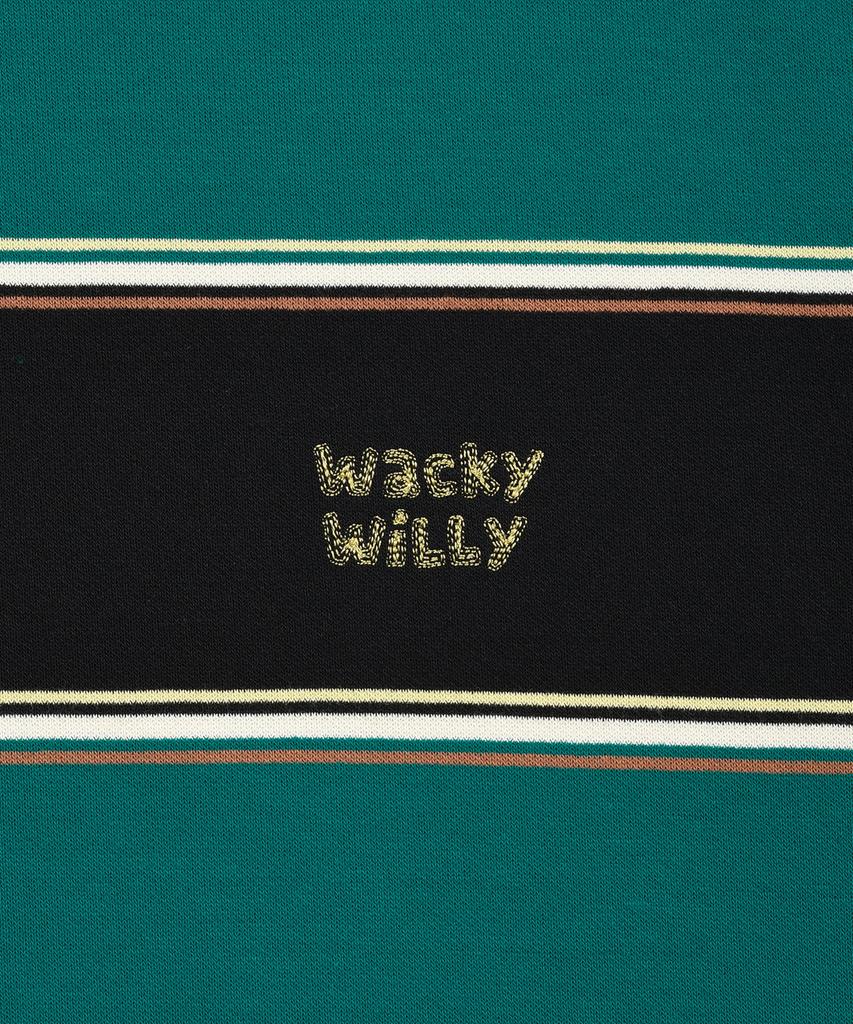 WACKY WILLY Multi-Stripe Sweatshirt Green