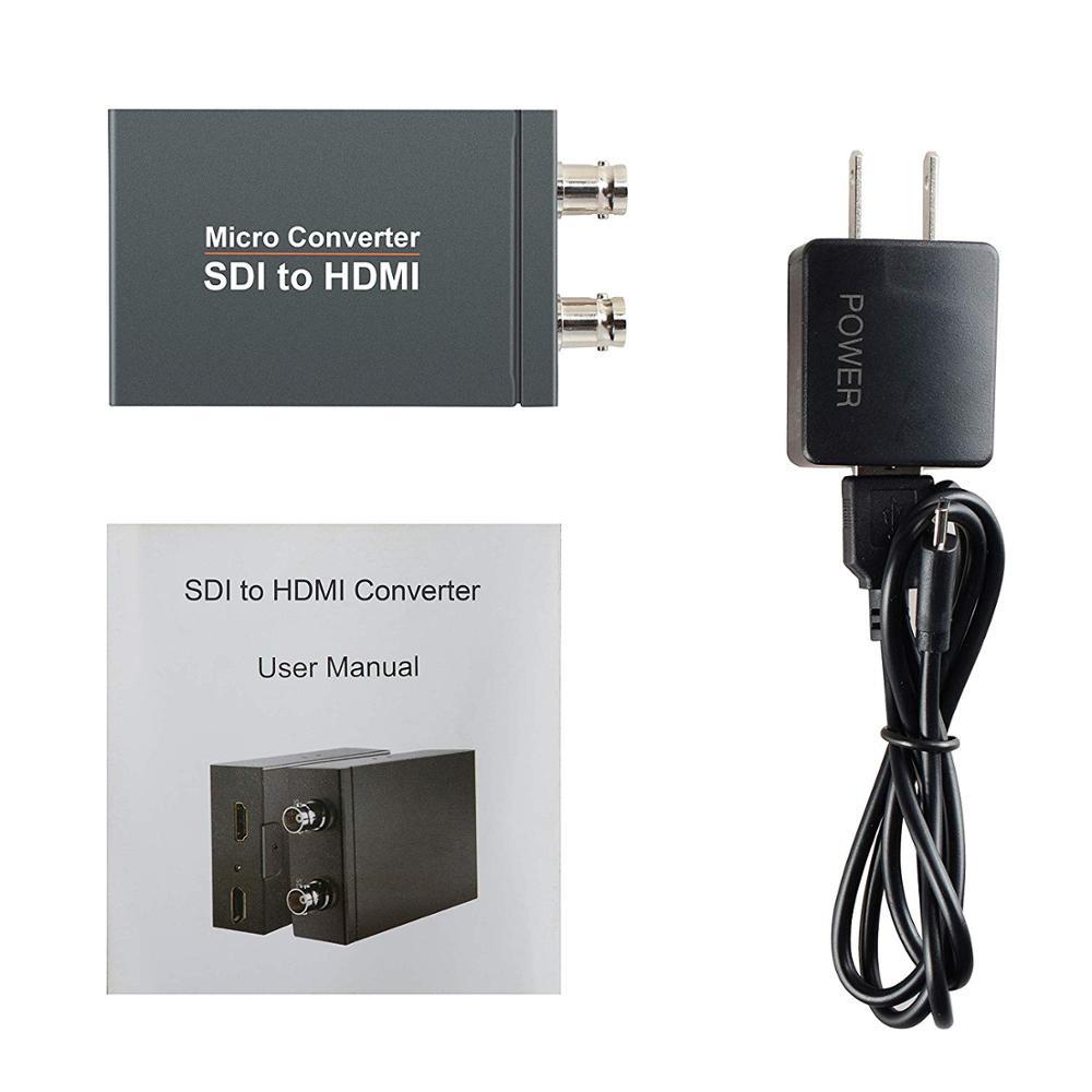 Мини-адаптер-конвертер 3G SDI в HDMI HD SDI в HDMI для поддержки телевизоров 1080p, сигналов SD, HD и 3G SDI