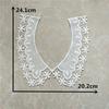 High Quality Lace Fabric White Milk Fiber Laces Collar Baby Hair Bands Embroidery Craft Materials Dress Needlework Accessories