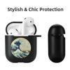 Мягкий черный силиконовый чехол для Apple Airpods Pro 3 2 1 The Great Wave of Kanagawa Bluetooth, беспроводные чехлы для наушников Airpod Cover