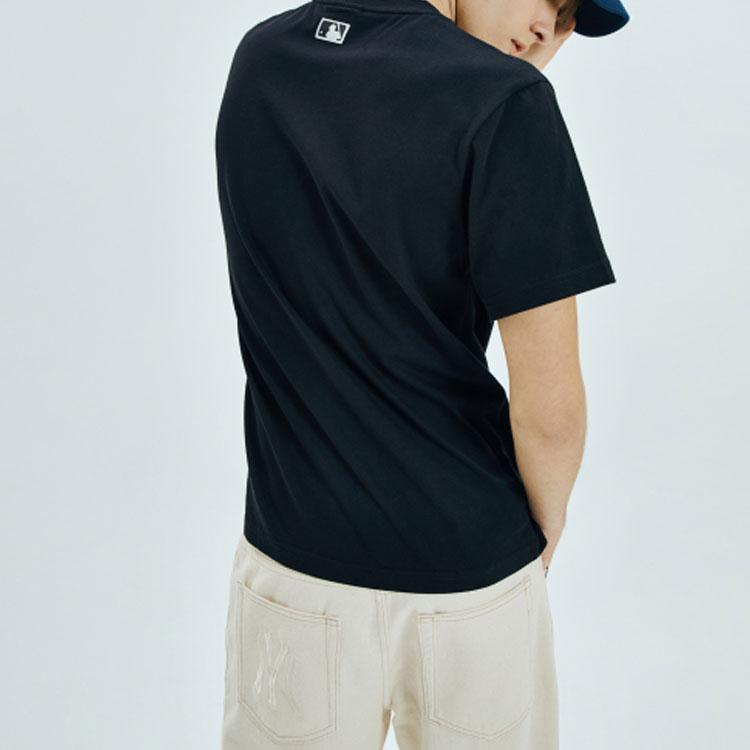 Новые унисекс футболки MLB Черные 31TSR1031-50L