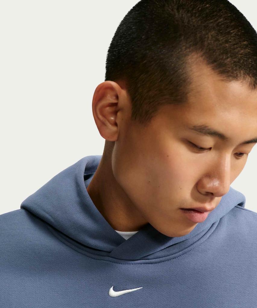 NIKE Solo Fleece Pullover Hoodie M - Diffused Blue:Sail / Ix1927-491