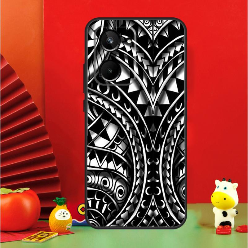 Maori Samoan Polynesian Tribal For Realme 15 Pro GT7 GT6 10 11 12 13 14 Pro Plus C65 C67 C63 C61 C55 C51 C53 C35 C75 Case