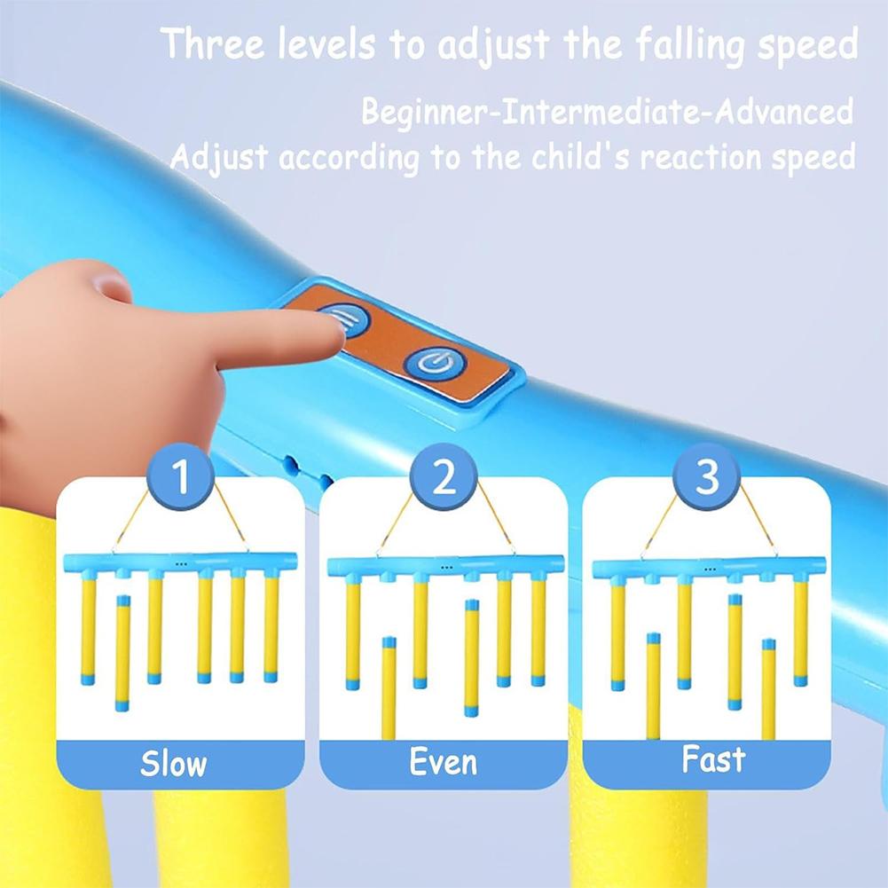 Челендж Игра Падающие Палочки Зарядка от USB Детская Игрушка Ловля Палочек Игра на Реакцию для Тренировки Реакции