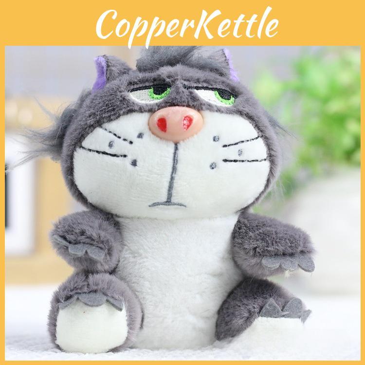 Очаровательный плюшевый брелок в виде кота Люцифера, милая мягкая фигурка для украшения рюкзака
