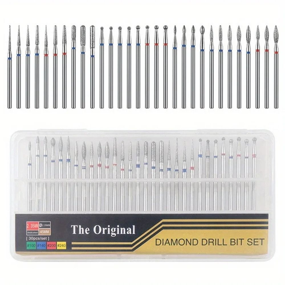 30 шт./кор. Набор шлифовальных насадок для маникюра, инструмент для снятия гель-лака