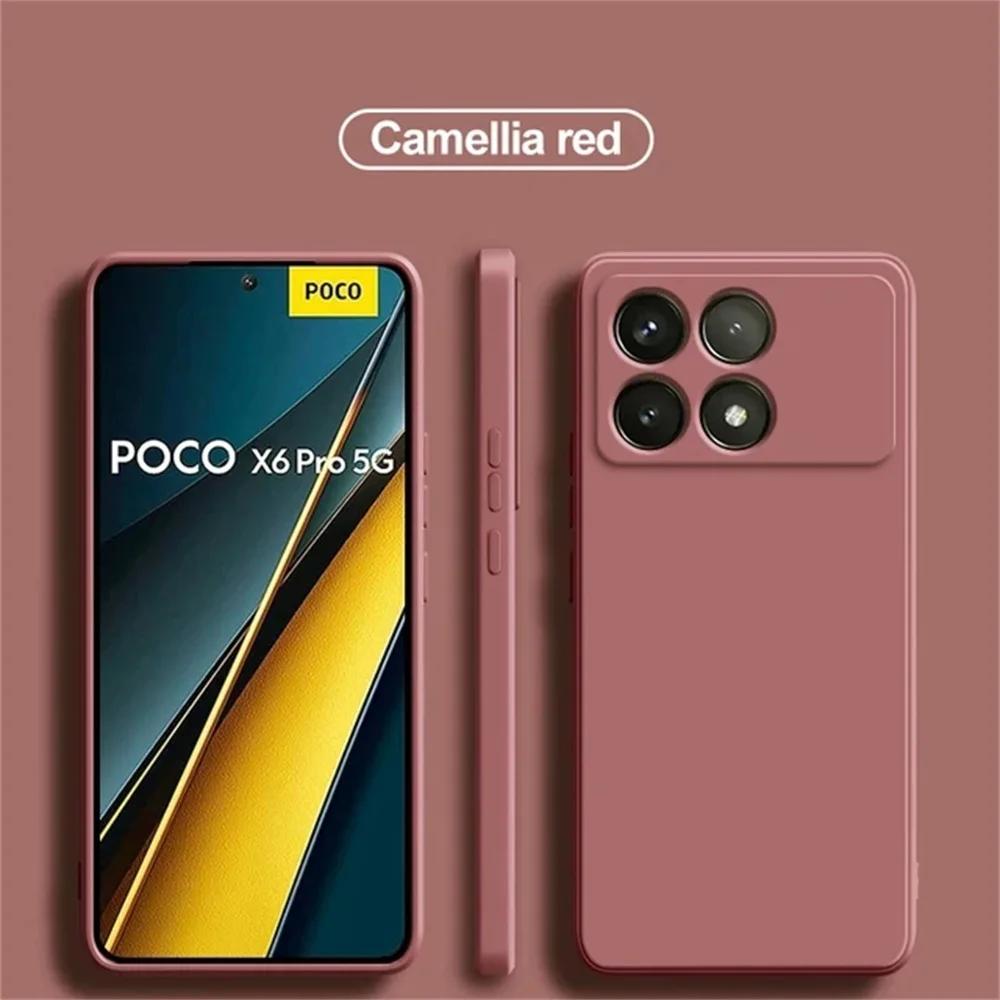 Защитная пленка для камеры Мягкий чехол Для Xiaomi Poco X6 Pro 5G Чехлы для телефона Для Xiaomi Poco X6 Pro Poco X6 Pro 5G Ударопрочная Матовая крышка