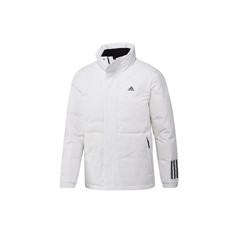 adidas Мужские пуховики Белый воротник-стойка Умеренный пуховик IL8921