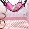 Mesh Cloth Foldable Squirrel Hammock Pet Playing Nest Pet Cage Accessories Swing Hamster Bed