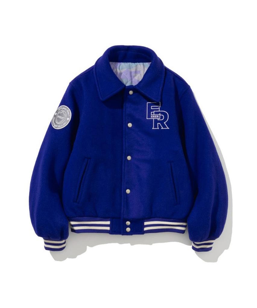 Erer Nautical Varsity Jacket Blue