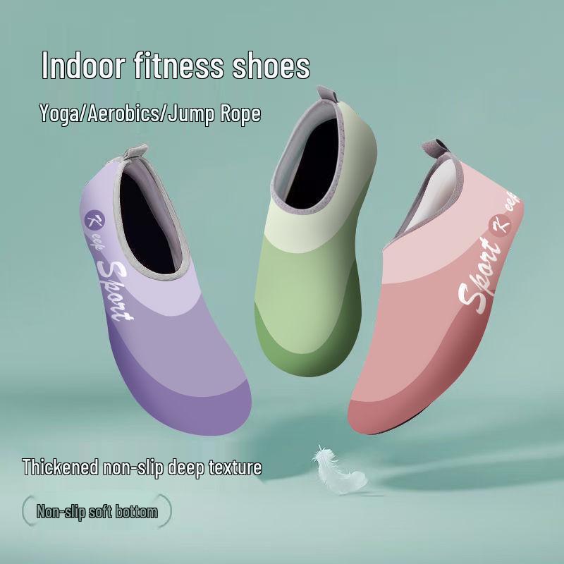 Женские бесшумные нескользящие амортизирующие фитнес-кроссовки – легкие кроссовки с мягкой подошвой для танцев, йоги, скакалки и тренировок