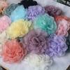 DIY Hair Accesorries Mesh Rose Head Sewing Patches  for Shoe and Hat Accessories