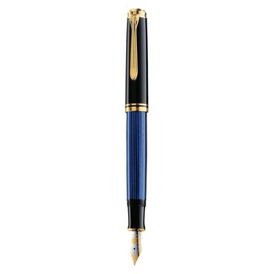 Перьевая ручка Pelican F Fine Point Blue Stripes Souverene M400 Regular Import