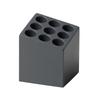 CUBE 9-Hold Matte Umbrella Stand, Charcoal