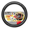 BONFORM Steering Wheel Cover Snoopy Cheer Car Black Light/Regular S36.5-37.9cm 6760-01BK