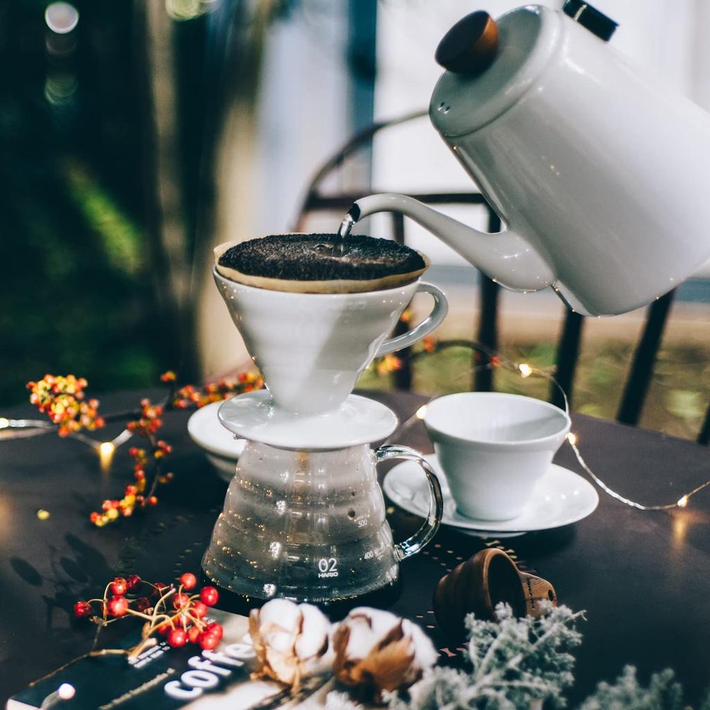 HARIO V60 Прозрачная капельница 02 Керамическая белая для чашек Кофейная ручная капельница Сделано в Японии 1~4 VDCR-02-W