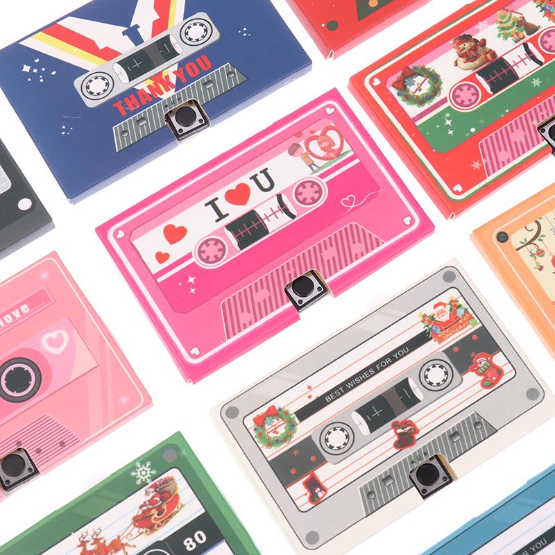 Фонографическая лента DIY записываемая 60 секундная голосовая аудиокассета приглашение на вечеринку рождественский подарок на день рождения годовщину