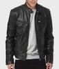Men's PU Leather Bomber Motorcycle Jacket