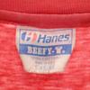 HANES 80-е 90-е BEEFY-T Сделано в США старая футболка с коротким рукавом L Одинарная строчка Мужская Б/У