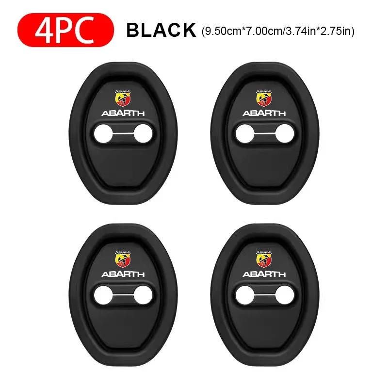 2/4Pcs Easy Install Silicone Car Door Lock Cap for Fiat Abarth 500e Tipo 500 500x Panda Punto 500L bravo Doblo Auto Accessories