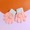 Cute Cartoon Winter Gloves for Kids, Ages 0-5, Warm and Protective Five-Finger Design